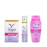 Dermo Vagisil Toallitas Íntimas Dermovagisil Odor Block x 12 un + Desodorante Íntimo x 75 ml + Jabón Líquido Íntimo x 354 ml #1