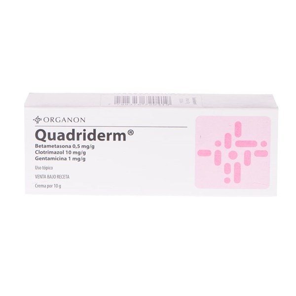 Organon Arg Quadriderm Betametasona + Gentamicina + Asoc. Crema x 10 g #1