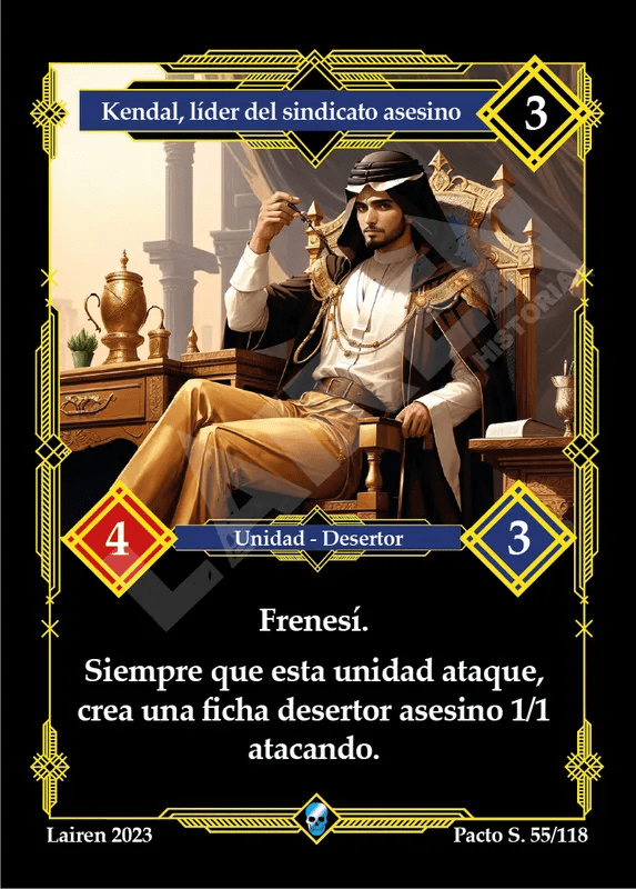 055 Kendal, Lider Del Sindicato Asesino 1ra Edicion - Coste 3