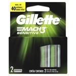 Gillette Cartuchos Para Afeitas 3 mach Sensitive (2 Unidades) #8