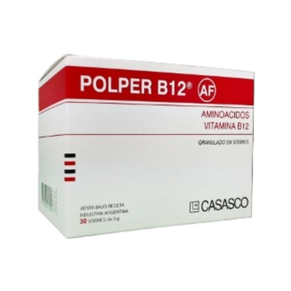 Casasco Polper B12 Aminoacidos + Vit B12 Ampolla Frasco x 30 Sobres