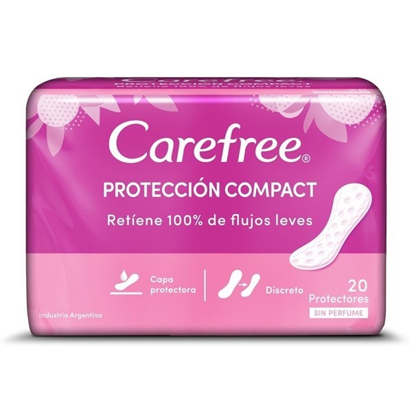 Carefree Protectores Diarios Protección Compact X80 Unidades alt