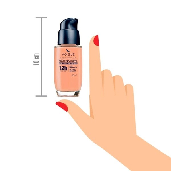 Base Vogue Mate Con ácido Hialurónico Avellana | 30 Ml