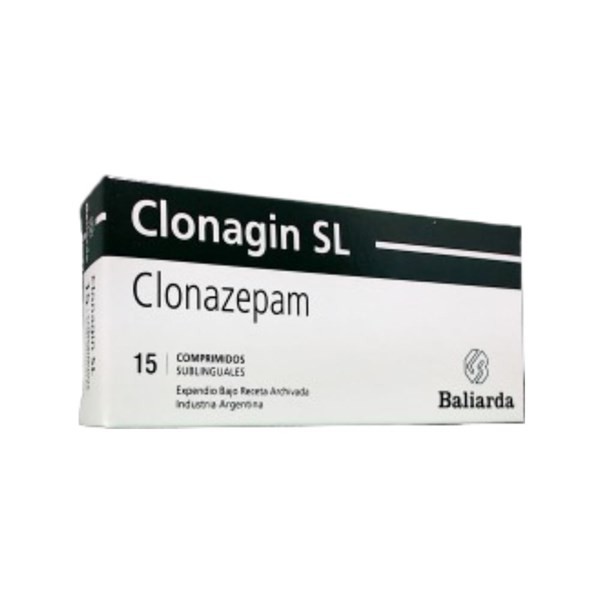 Baliarda Clonagin Sl 0,25 Mg Clonazepam x 15 Comp Sublinguales
