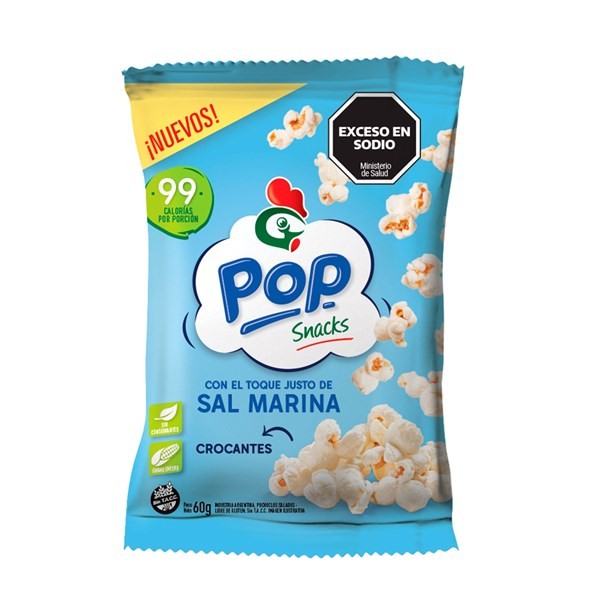 Pochoclos Gallo Snacks Con Sal Marina 60 G. #1