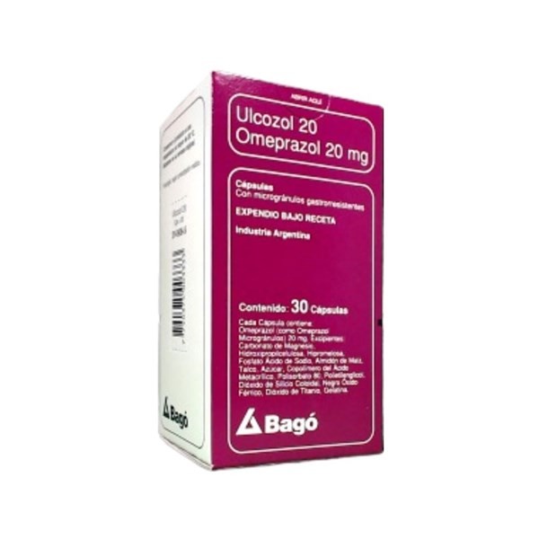 Bagó Ulcozol 20 Omeprazol 20 Mg x 30 Cáps #1