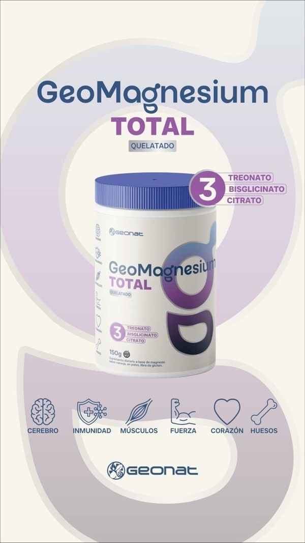Geonat Suplemento Dietario Geomagnesium Total | Trimagnesio Polvo 150 gr alt