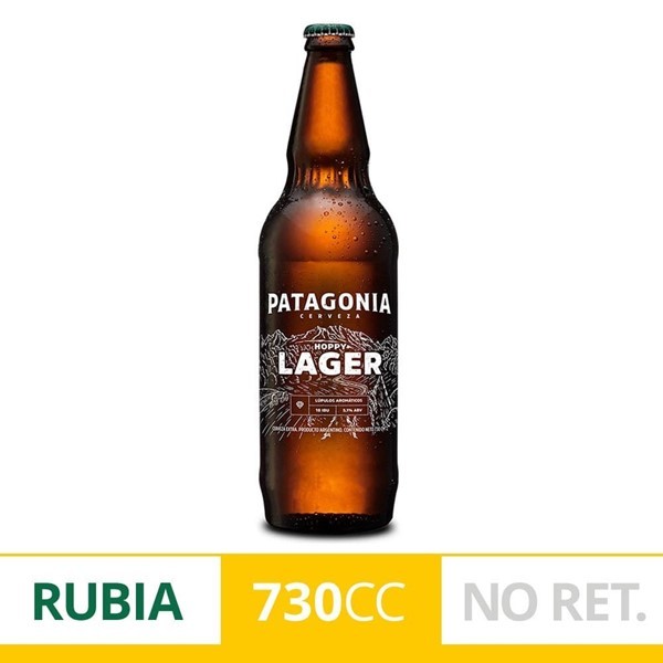 Cerveza Patagonia Hoppy Lager 730 Cc No Retornable
