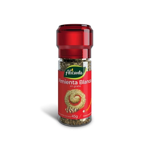 Molinillo Alicante Pimienta Blanca En Grano X4 #1
