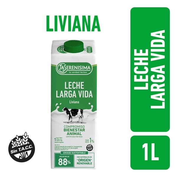 Leche Uat 1 La Serenisima 1 L