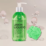 Jabón Líquido H2o Tropical Green 350 Ml. + Esponja #1
