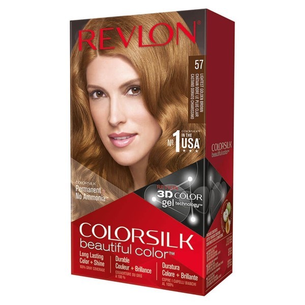 Colorsilk Kit Coloracion 57 Castaño Dorado Muy Claro #1