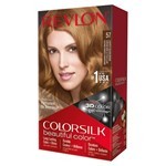 Colorsilk Kit Coloracion 57 Castaño Dorado Muy Claro #1