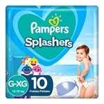 Pampers Pañal Splashers Para Agua G-XG  (10 Unidades) #1
