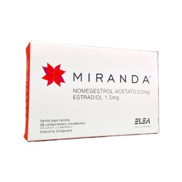 Elea Miranda Nomegestrol,Acetato + Estradiol x 28 Comp #1