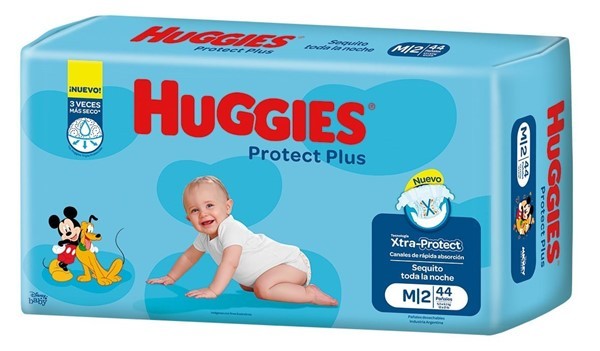 Huggies Pañales Protec Plus Talle m (44 Unidades) alt