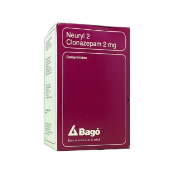 Bagó Neuryl 2 Clonazepam 2 Mg x 60 Comp #1