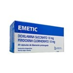 Dominguez Emetic 10 / 10 Mg Doxilamina+Piridoxina x 30 Cáps #1