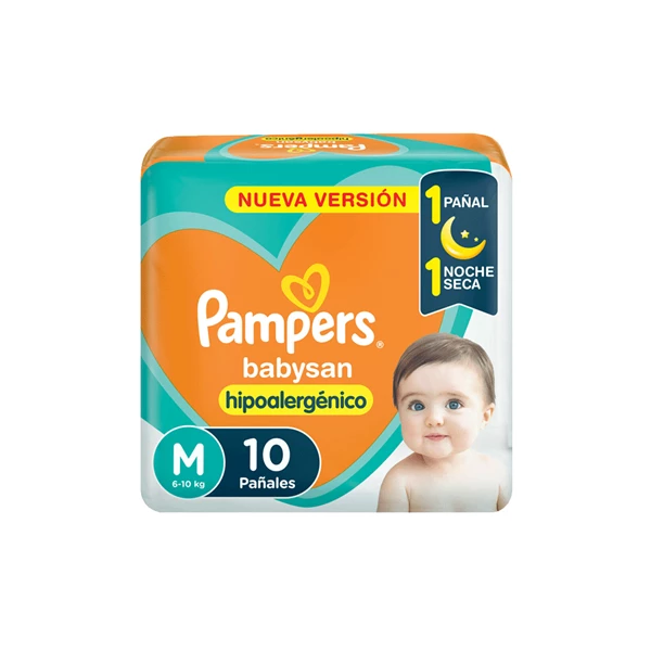 Pampers Baby San M x 10 Pañales alt