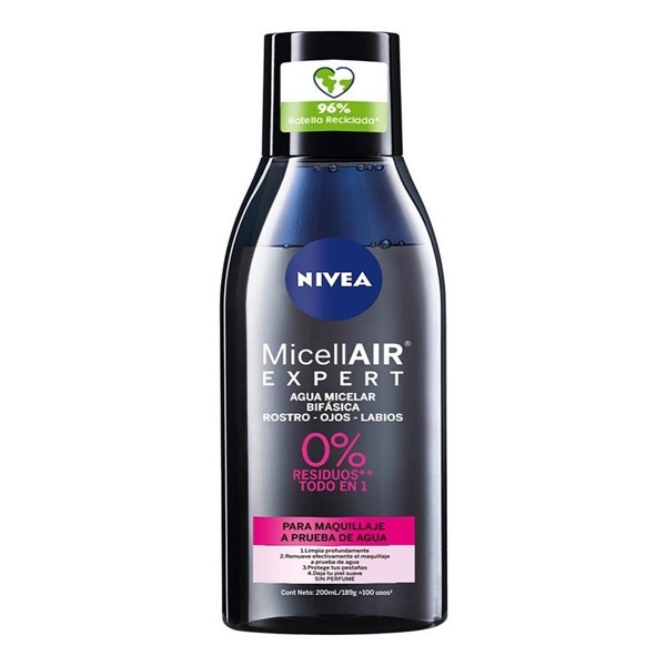 Nivea Agua Micelar Bifásica  micellair Black Expert Todo Tipo de Piel 200 ml #1