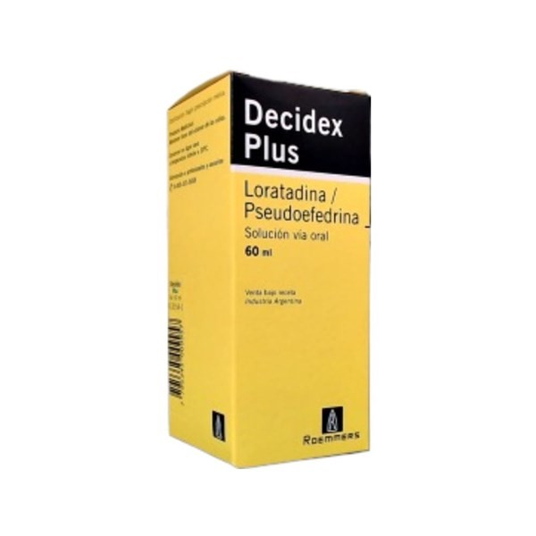 Roemmers Decidex Plus Loratadina + Pseudoefedrina Solución x 60 ml #1