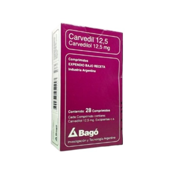 Bagó Carvedil 12.5 Carvedilol 12.5 Mg x 28 Comp #1