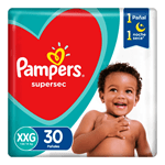 Pañales Pampers Super Sec Hiperpack Xxg (30 Unidades) #1