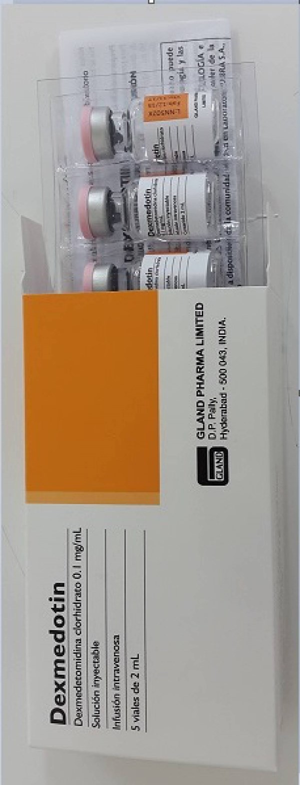 Dexmedotin 0.1 mg | 5 viales 2ml | Dexmedetomidina #1