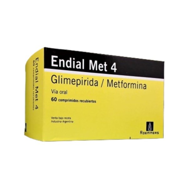 Roemmers Endial Met 4 4 / 1000 Mg Glimepiride + Metformina x 60 Comp #1
