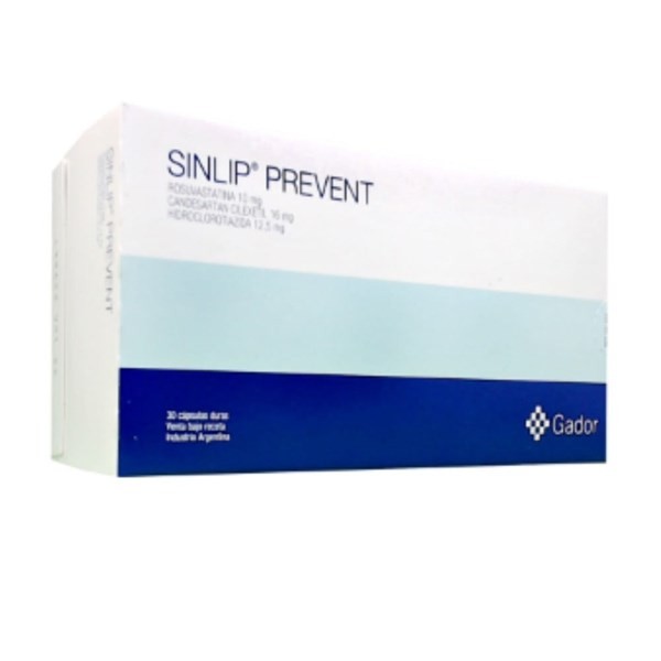 Gador Sinlip Prevent Rosuvastatina+Candesartan+Hidroc x 30 Cáps #1