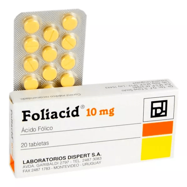 FOLIACID 10 MG 20 TAB #1