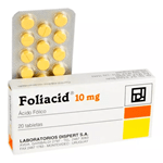 FOLIACID 10 MG 20 TAB #1