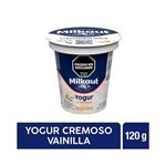 Yogur Cremoso Entero De Vainilla Milkaut En Pote 120 G #1