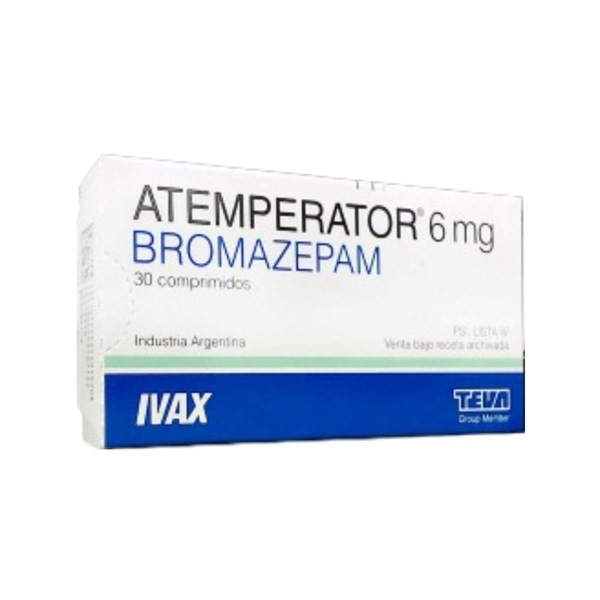 Teva Atemperator 6 Mg Bromazepam x 30 Comp #1