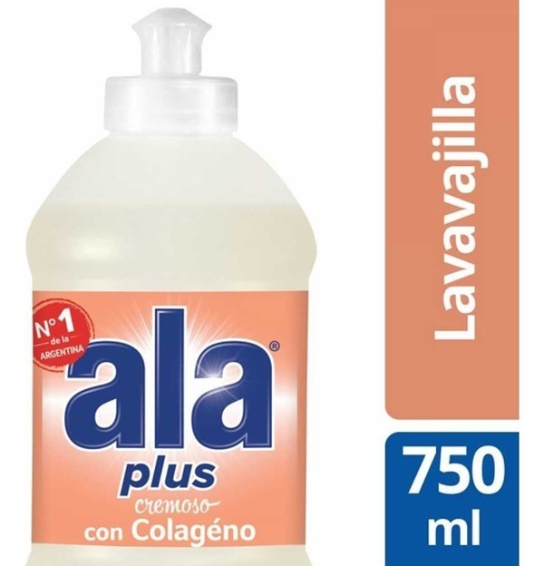 Ala Plus Lavavajillas Detergente Cremoso Colageno x 750 ml #1
