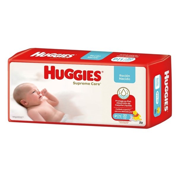 Huggies Pañales Supreme Care P (30 Unidades)