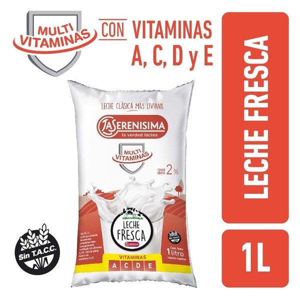 La Serenisima Leche Desc Ls Multidefensas 2sachet 1l #1