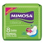 TOALLA FEMENINA MIMOSA CLASICA C/ALAS X8 #1