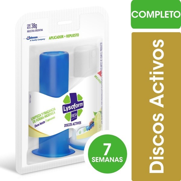 Lysoform Discos Activos Citrico Aplicador + Repuesto alt