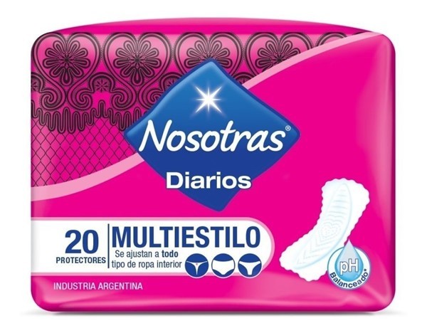Nosotras Protectores Diarios Multiestilo x 20 Unidades Unico