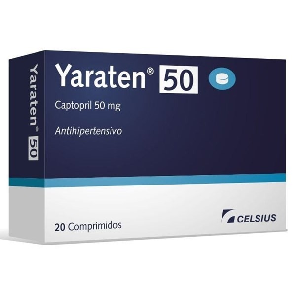 Yaraten 50mg | 20 Comprimidos | Captopril #1