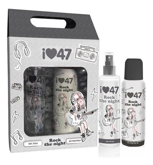 47 Street Rock Body Splash 125ml + Desodorante X140ml