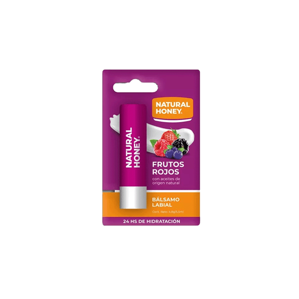 Balsamo Labial Frutos Rojos Natural Honey x 1 Unid Capacidad