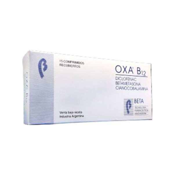 Beta Oxa B12 x 15 Comp Recubiertos #1