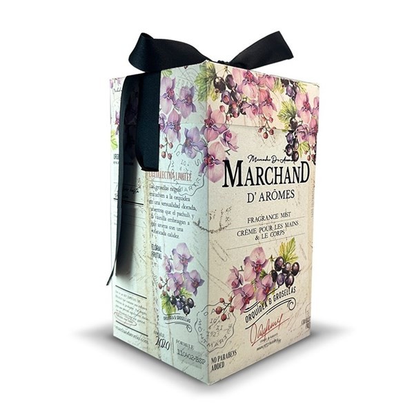 Cubo Duo Orquídea & Rosella (Edp + Crema de Manos y Cuerpo) Marchand D`Aromes alt