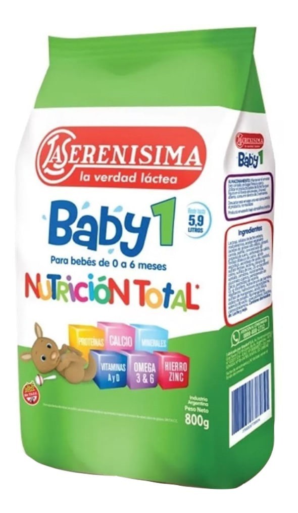 La Serenisima Baby 1 bolsa 800 gr 0-6 Meses 1 Unidad #1