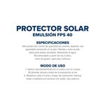 Dermaglos Protector Solar F40 Emulsion 380 ml #5