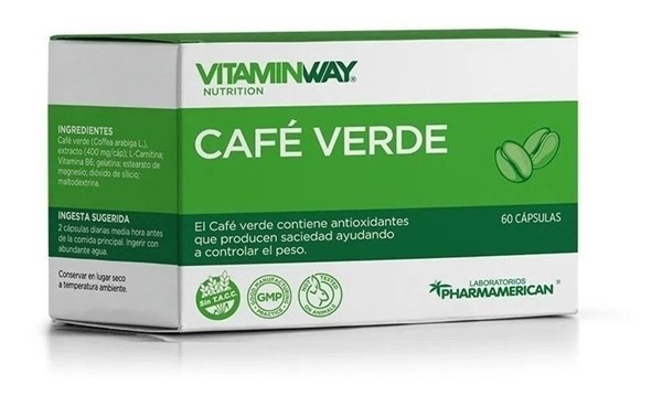 Vitamin Way Suplemento Dietario Cafe Verde (60 Cápsulas) #1
