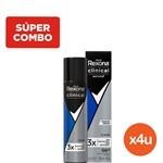 Combo Desodorante Antitranspirante Rexona Clinical Men Clean en Aerosol x 4 un x 110 ml C/U #1