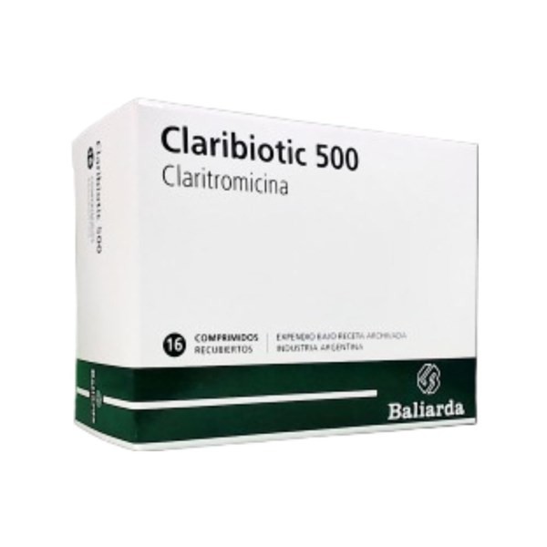 Baliarda Claribiotic 500 Claritromicina 500 Mg x 16 Comp Recubiertos #1